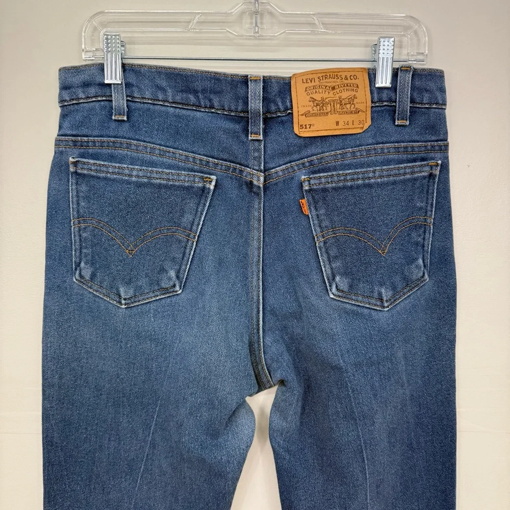Levi's 517 Vintage Orange Tab Bootcut Jeans D3